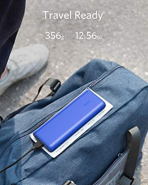 Anker PowerCore 20100mAh Portable Charger - Ultra High Cell Capacity Power Bank with 4.8A Output and PowerIQ Technology, External Battery Pack for iPhone, iPad & Samsung Galaxy & More Blue