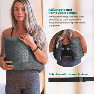 Mastectomy Pillow - Post Surgery Pillow, Breast Pillow for After Heart Surgery, Breast Reduction & Augmentation Patients - Heart Pillow for Sleeping, Recovery & Seatbelt Protection - Boob Pillow Gift