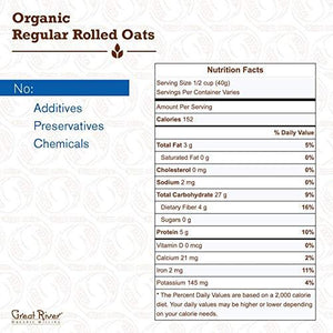 Great River Organic Milling, Oatmeal, 50-Pounds (Pack of 1)