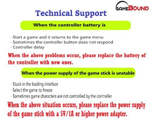 Gamebound 1550 Classic Retro 8-Bit Games 4K Stick Console Console,2 Wireless Controllers, save and load games