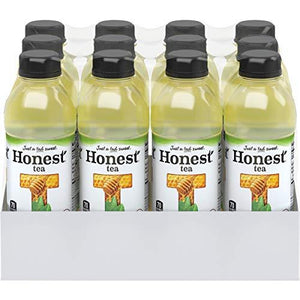 Honest Tea Organic Fair Trade Honey Green Gluten Free, 16.9 Fl. Oz, 12 Pack