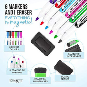 Magnetic Dry Erase Calendar Bundle for Fridge: 3 Boards Included - Monthly, Weekly, Daily Calendar Whiteboard 17x12