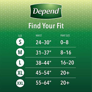 Depend FIT-FLEX Incontinence Underwear For Women, Disposable, Maximum Absorbency, Medium, Blush, 56 Count (2 Packs of 28) (Packaging May Vary)