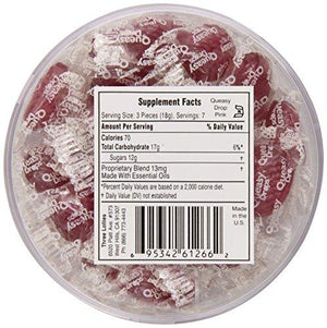 Queasy Drops - Supporting Breast Cancer Awareness | 3 Pack: 21 Drops Each Raspberry