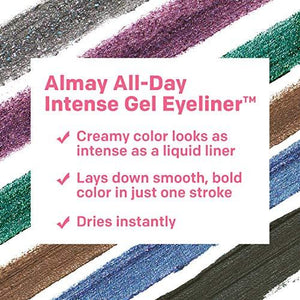 Almay All-Day Intense Gel Eyeliner, Longlasting, Waterproof, Fade-Proof Creamy High-Performing Easy-to-Sharpen Liner Pencil, 120 Nocturnal Navy, 0.045 Oz.