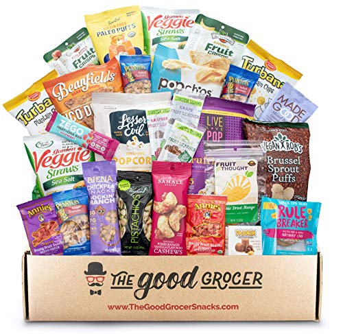Gluten Free and Vegan (Dairy and Fig Free) Healthy Snacks Care Package