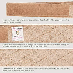 Dreamlover Wig Grip, Wig Grip Bands for Keeping Wigs in Place, Wig Grip Headband, Tan, 2 Pack
