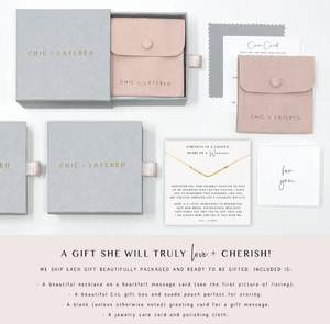 Warrior Gift Necklace • Strength of a Fighter • Hardship Gift • Strength Keepsake • Gift of Encouragement • Words of Wisdom