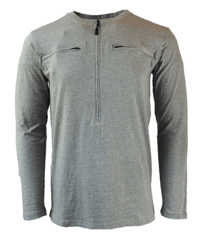 Men's 5 zipper Easy Port Access Chemo Shirt - Best Gift for Cancer Patients