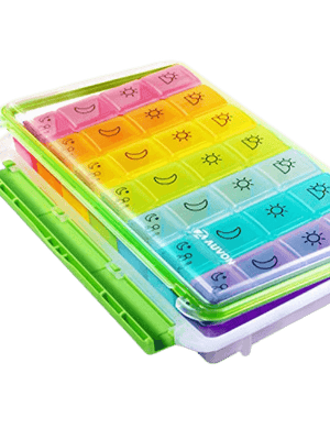 AUVON iMedassist Weekly AM/PM Pill Box