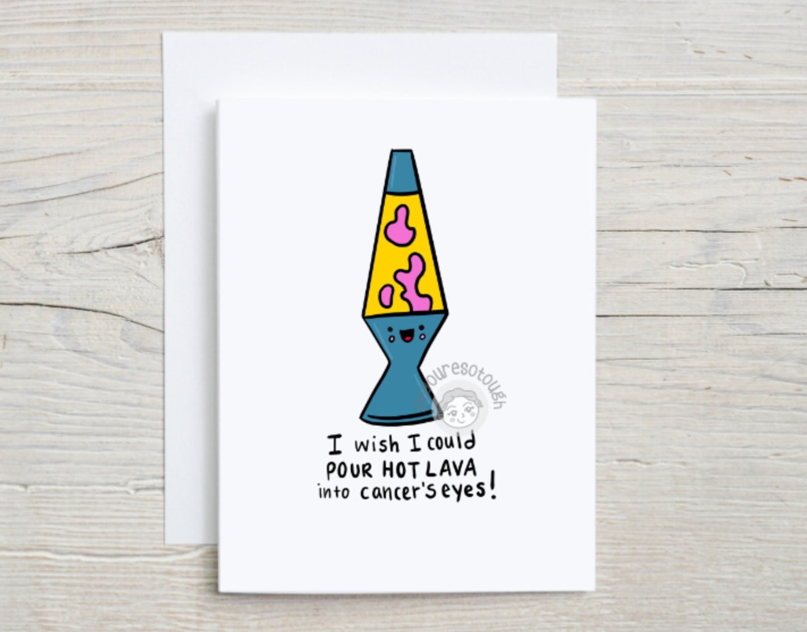 Cancer Greeting Card Funny - Lava Lamp - Cancer Encouragement - Cancer Fighter - Chemo Gift - Cancer Card - Cancer Fighter Gift