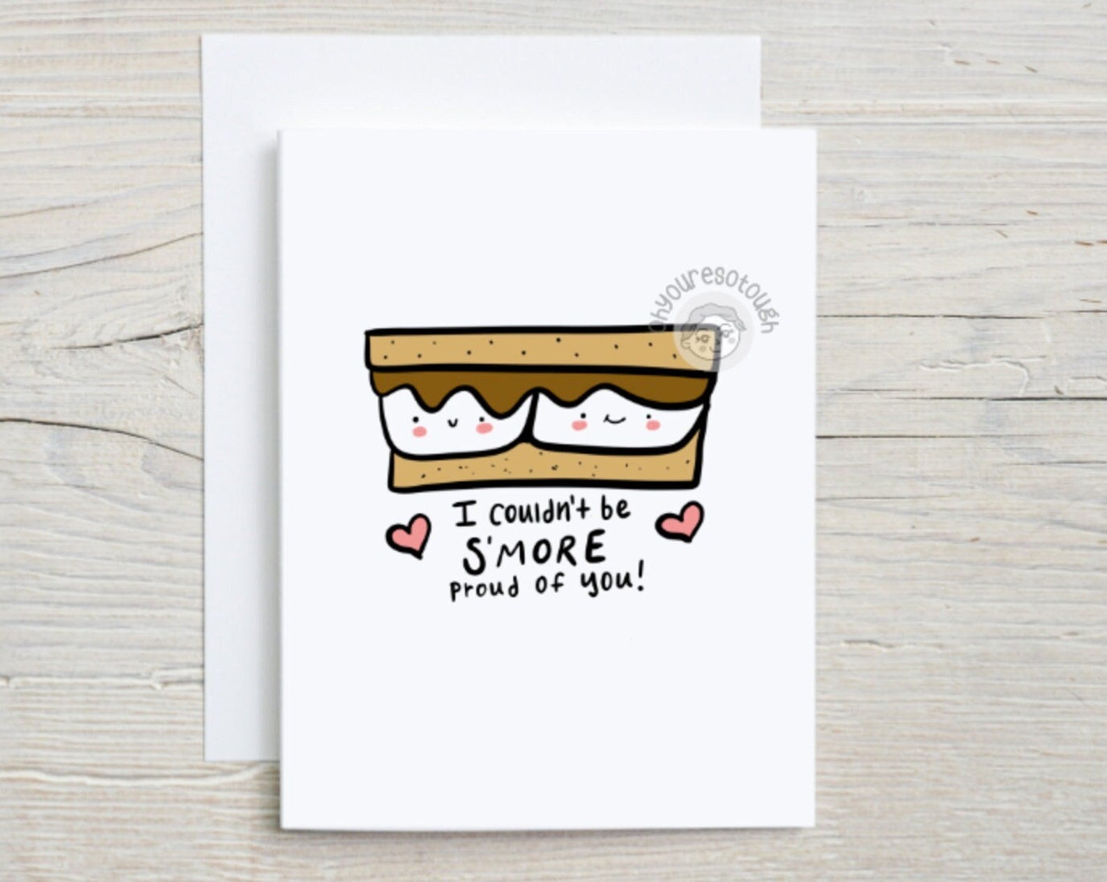 Cute Encouragement Card - I Couldn't Be S'more Proud - Congratulations Card - Friendship Card - I am Proud of You Card - Cancer Card