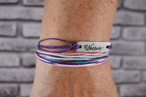 Warrior - Thyroid Cancer Awareness Adjustable Charm Bracelet Pack