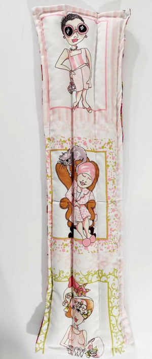 Rice-flax seed therapeutic heating-cooling neck wrap