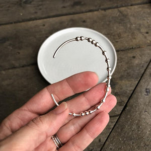 FUCK CANCER Morse Code Adjustable Solid Sterling Bracelet