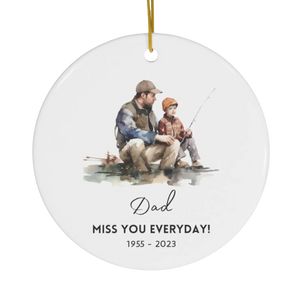 Personalized Ceramic Ornament, Dad Everyday