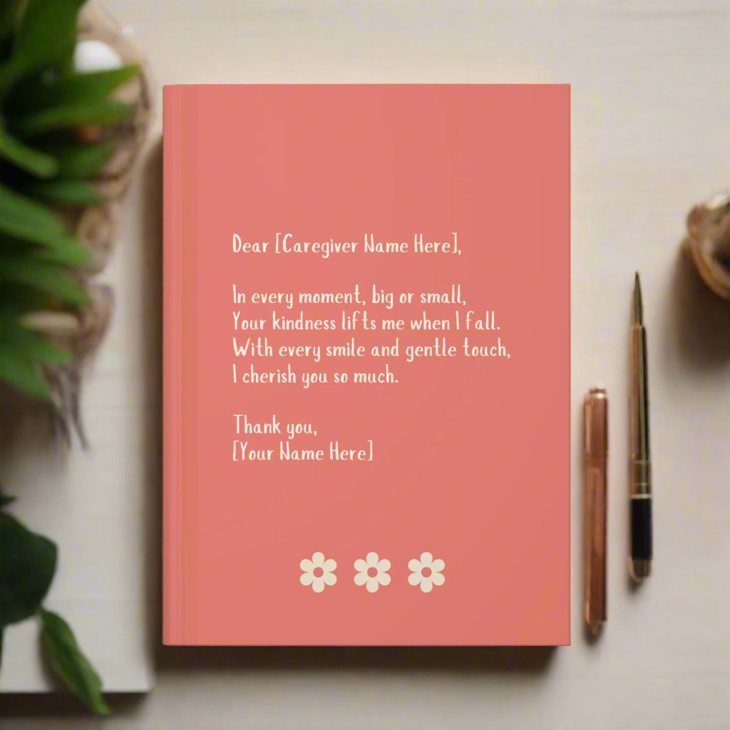 Caregiver Thank You Journal