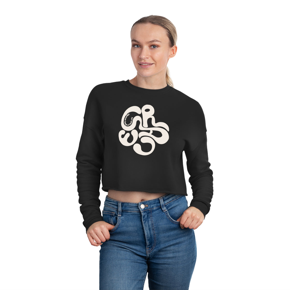 Grace, My Best is Good Enough! Cropped Sweatshirts