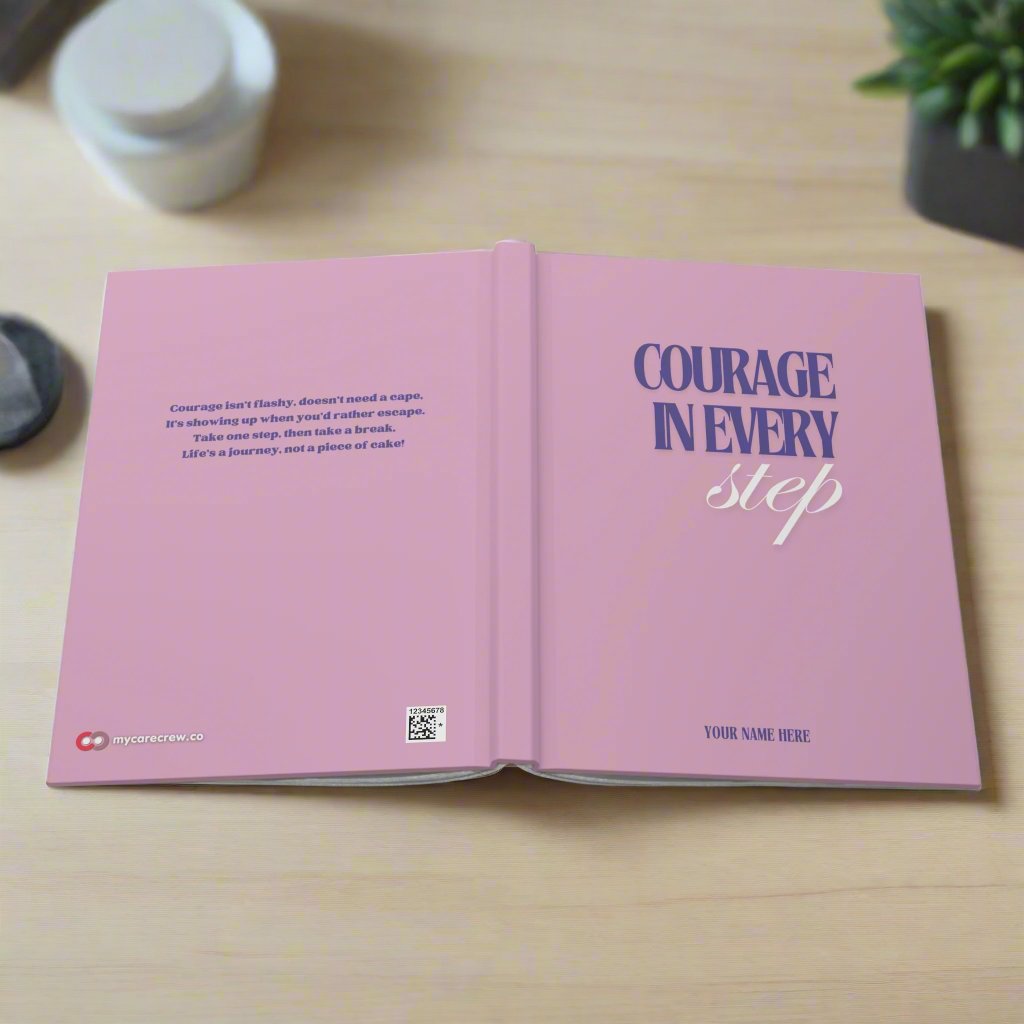 Personalized Courage in every Step Journal