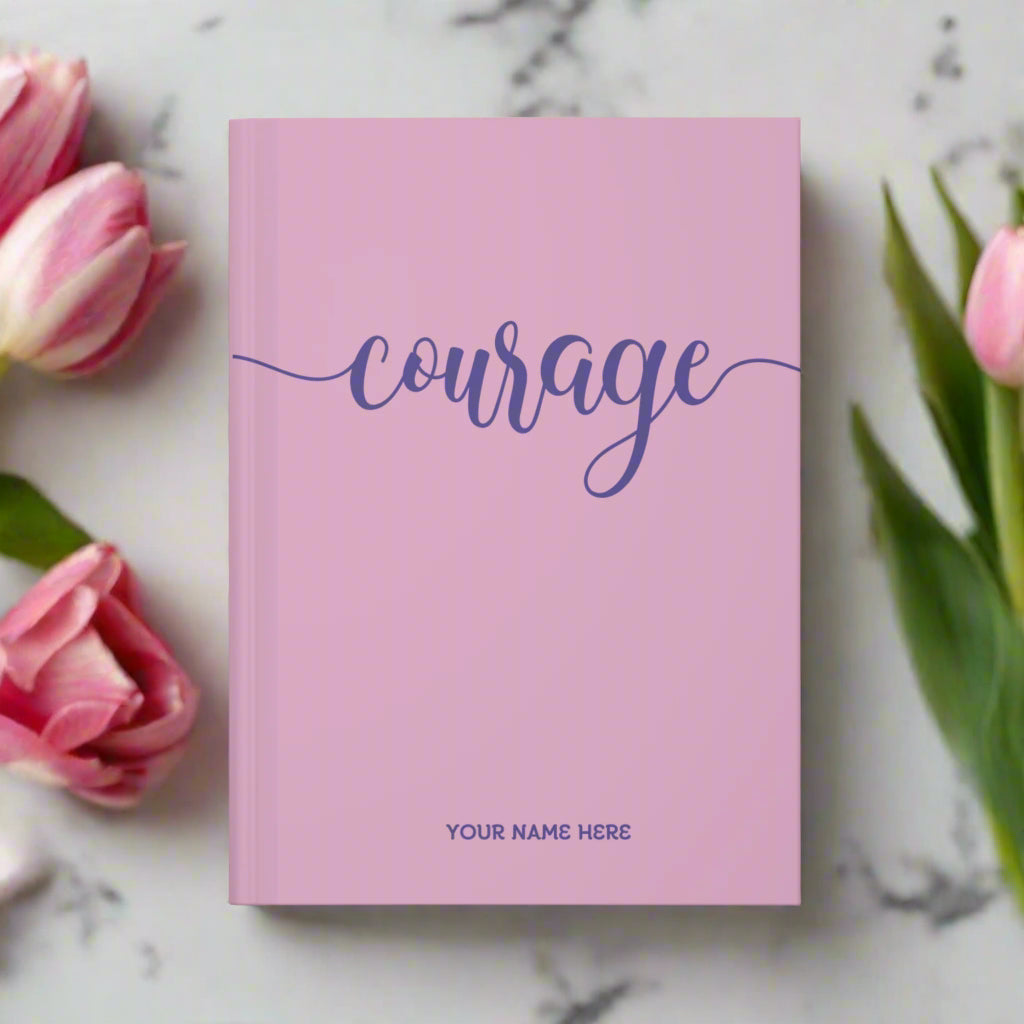 Personalized Courage in Every Step Journal – Embrace Strength with Every Word