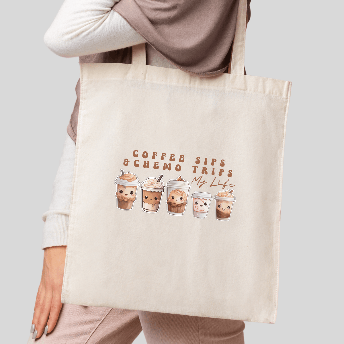 Coffee Sips &amp; Chemo Trips: My Life Tote Bag