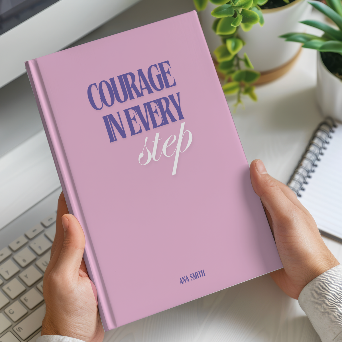 Personalized Courage in every Step Journal