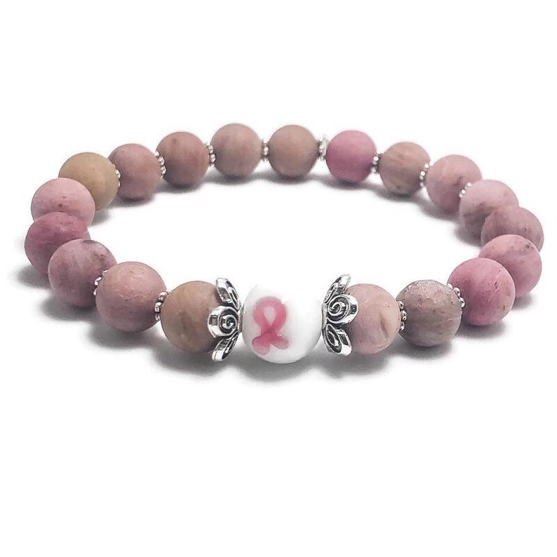 Limited Edition Breast Cancer Awareness Womens Stretchy Bracelet