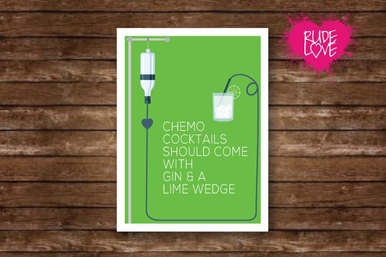 Funny Cancer Chemotherapy Card