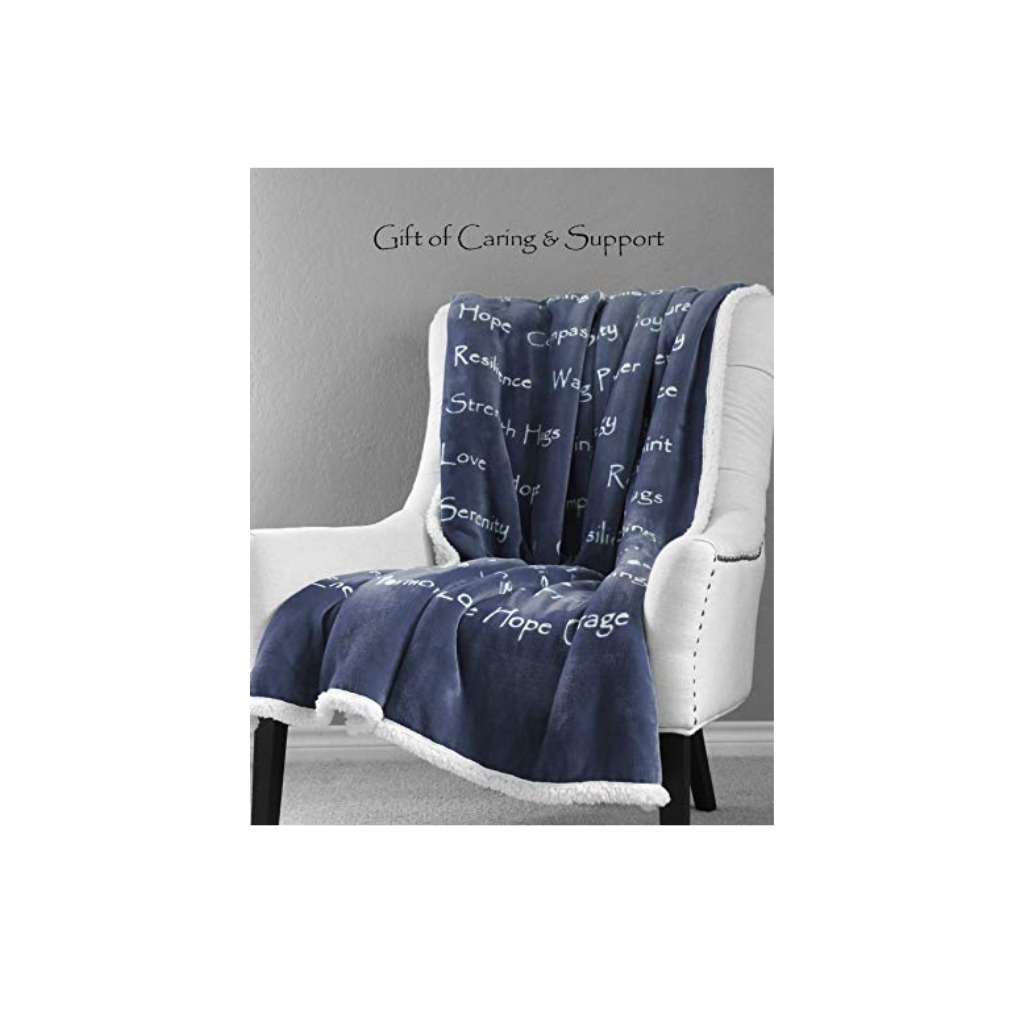 Get Well Gift Blanket (Navy Blue)