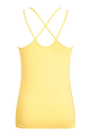 Bra -Amoena Women's Valletta Leisurewear Pocketed Mastectomy Top, Sunshine, L