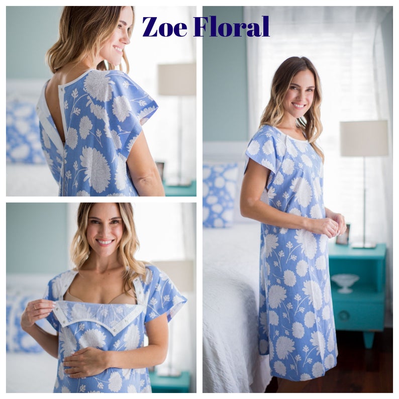 Gownies - Patient Recovery Hospital Gown / Perfect For Procedures, Surgery, Recovery &amp; Treatments / Cheerful Prints / Unique Gift