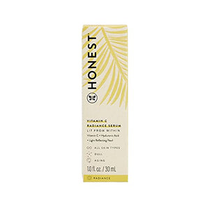 Honest Beauty Vitamin C Radiance Serum with Artichoke & Clover Extracts | Paraben Free, Dermatologist Tested, Cruelty Free | 1.0 Fl. Oz