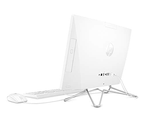 HP All-in-One 22&quot; Desktop Computer, AMD Athlon Gold 3150U Processor, AMD Radeon Graphics, 4 GB RAM, 256 GB SSD, Windows 11 Home (22-df0222, Snow White)