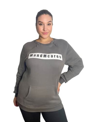 MandMcares Plus Size Sweater| Dialysis Shirts with Zipper| Hemodialysis Clothing | Chemowear Chest Port Access Shirt for Men and Women 3XL