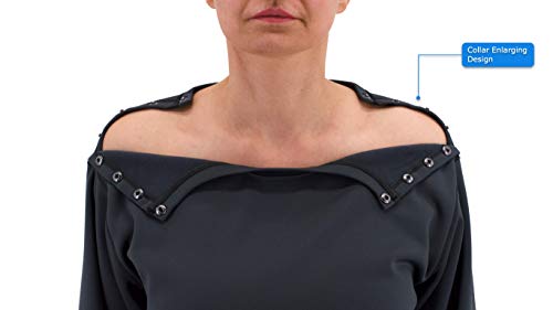 RENOVA MEDICAL WEAR Post Shoulder Surgery Sweatshirt - Men&#39;s - Women&#39;s - Unisex Sizing Black