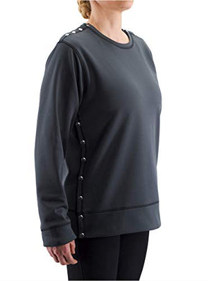 RENOVA MEDICAL WEAR Post Shoulder Surgery Sweatshirt - Men's - Women's - Unisex Sizing Black
