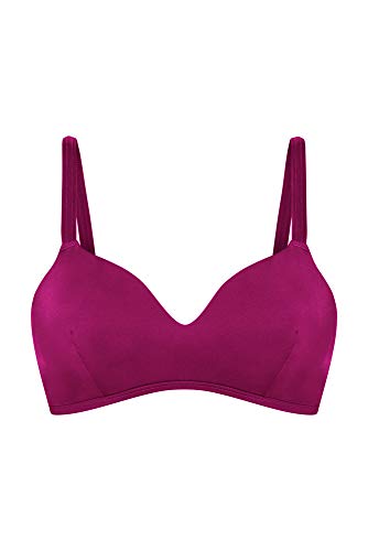 Amoena Women&#39;s Maldives Wire-Free Pocketed Mastectomy Bikini Top, Purple, 14A - My CareCrew