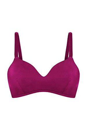 Amoena Women's Maldives Wire-Free Pocketed Mastectomy Bikini Top, Purple, 14A