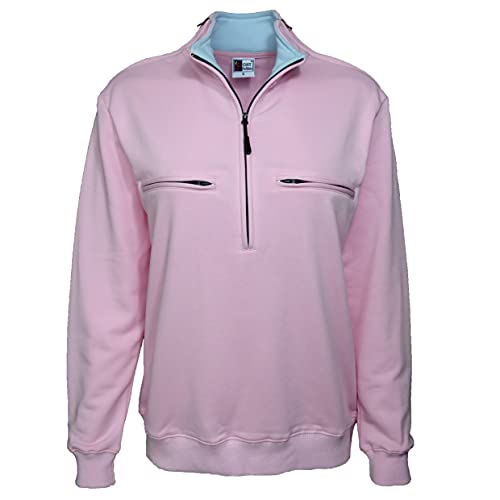 Women's Easy Port Access Chemo Pullover in French Tarry - Best Gift for Cancer Patients (Large, Pink)