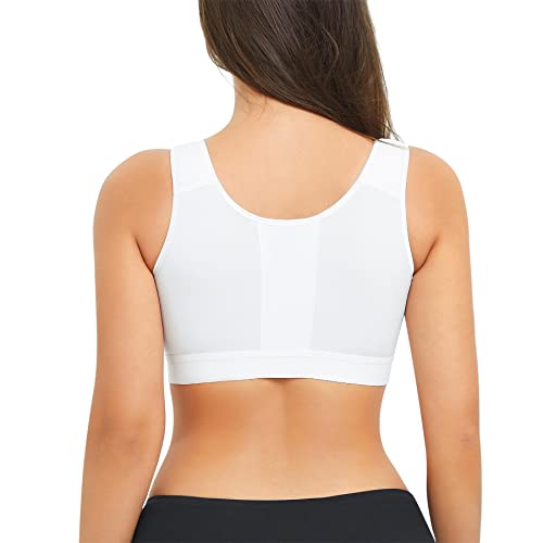 Womens Front Closure Bra Post-surgery Posture Corrector Shaper Tops With  Breast Support Band Superb-fast Delivery