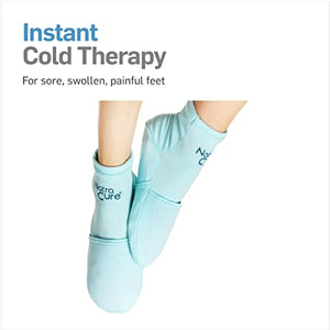 NatraCure Cold Therapy Socks - Reusable Gel Ice Frozen Slippers for Feet, Heels, Swelling, Edema, Arch, Chemotherapy, Arthritis, Neuropathy, Plantar Fasciitis, Post Partum Foot - Size: Small/Medium