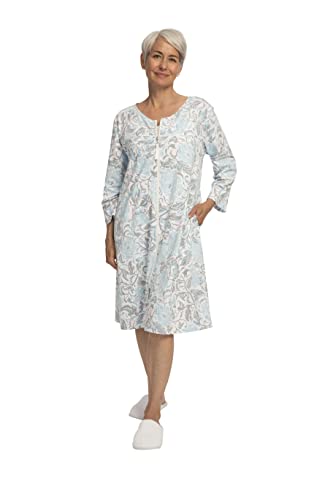 Versa Adaptive Wear Women's Zip Front Easy Access Robe, Size XL/2XL, Comfortable Gown, Surgical Recovery, Hospital Gown