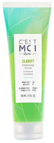 C'est Moi Clarify Cleansing Scrub | Gentle Facial Cleanser, Exfoliating Scrub, Works on Delicate & Sensitive Skin, Clinically Tested Non-Toxic Ingredients feat. Salicylic Acid, EWG Verified, 4 fl oz