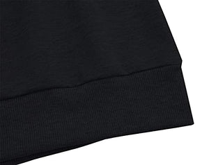 Dutebare Women Long Sleeve Sweatshirt Off Shoulder Tops Slouchy Pullover Shirt Black c L
