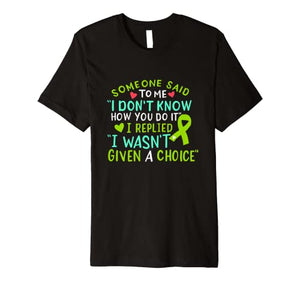 Non-Hodgkin Lymphoma Cancer Awareness Ribbon Fighter Chemo Premium T-Shirt