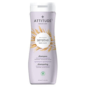 ATTITUDE Hair Shampoo, EWG Verified, Plant- and Mineral-Based Ingredients, Vegan and Cruelty-free Beauty and Personal Care Products, Soothing, Sensitive Skin, Chamomile, 16 Fl Oz