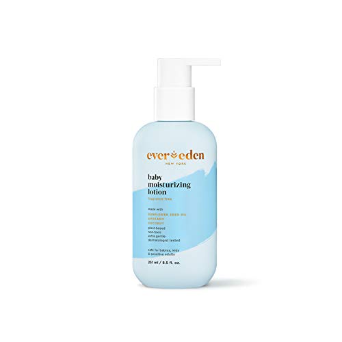 Evereden Baby Moisturizing Lotion: Fragrance Free, 8.5 fl oz. | Clean and Unscented Baby Care | Natural and Plant Based | Non-toxic and Fragrance Free