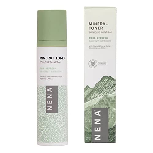 NENA All-Natural Mineral Toner for Face | Naturally Hydrates, Firms, and Refreshes All Types of Skin, Vegan Friendly, Gluten, Sulfates, and Paraben Free, 120ml