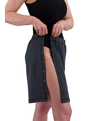 Post Surgery Tearaway Shorts - Men's - Women's - Unisex Sizing Black Large