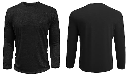 Post Shoulder Surgery Shirts for Men Tearaway Recovery Long Sleeve Shirt Women Full Open Side Snap Chemo Dialysis Adaptive Clothing Black L